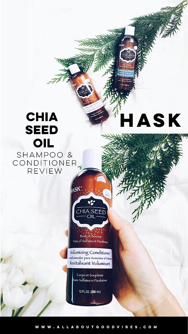 HASK Chia Seed Oil Volumizing Collection Review #haskhair #hairbyhask #HaskChiaSeedOil #sponsored