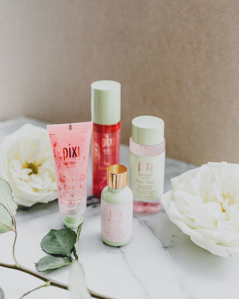 Favorite Rose Beauty and skincare products allaboutgoodvibes.com Molly Larsen Instagram @thevibescloset beauty and lifestyle blogger